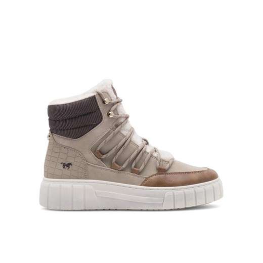 Sneakersy Mustang 1446-601 Beżowy ze sklepu eobuwie.pl w kategorii Buty sportowe damskie - zdjęcie 185859250