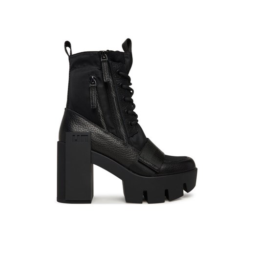 Trzewiki United Nude Grip Combat Mid 1096201165 Czarny ze sklepu eobuwie.pl w kategorii Botki - zdjęcie 185859482