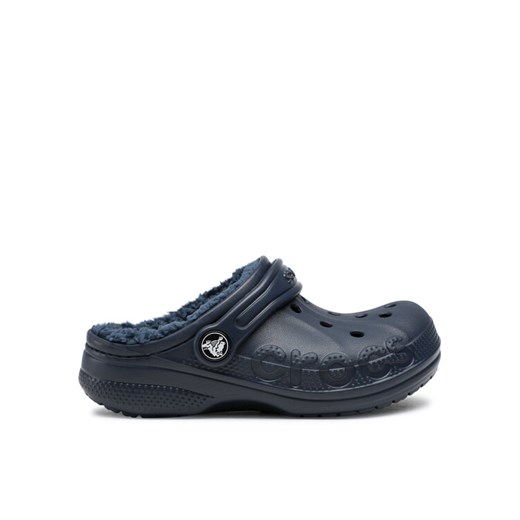 Klapki Crocs Baya Lined Clog K 207500-463 Granatowy ze sklepu eobuwie.pl w kategorii Klapki dziecięce - zdjęcie 185859493