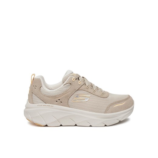 Sneakersy Skechers D'Lux Walker 2.0 150108/TPOR Beżowy ze sklepu eobuwie.pl w kategorii Buty sportowe damskie - zdjęcie 185859513