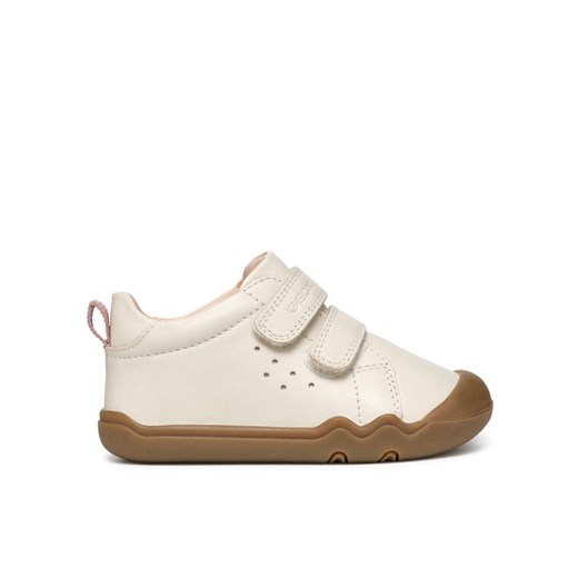 Sneakersy Geox B Steppieup B4663A 00085 C1058 Écru ze sklepu eobuwie.pl w kategorii Buty sportowe dziecięce - zdjęcie 185859631