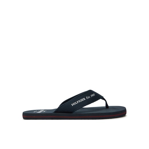 Japonki Tommy Hilfiger Hilfiger 85 Beach Sandal FM0FM05339 Granatowy ze sklepu eobuwie.pl w kategorii Klapki męskie - zdjęcie 185860012
