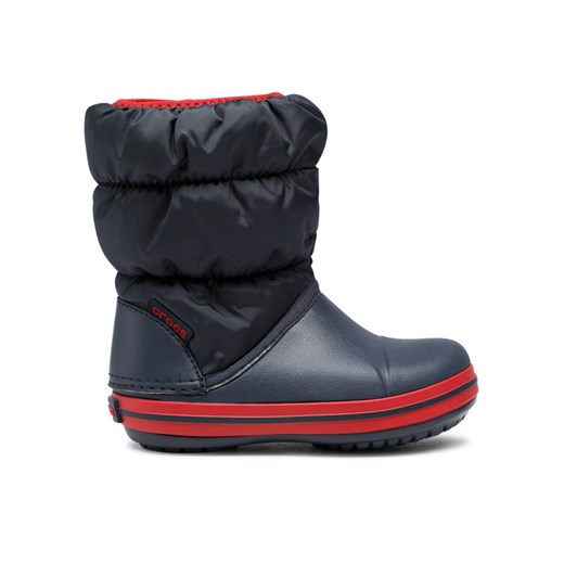 Śniegowce Crocs Winter Puff Boot 14613-485 Granatowy ze sklepu eobuwie.pl w kategorii Buty zimowe dziecięce - zdjęcie 185860023