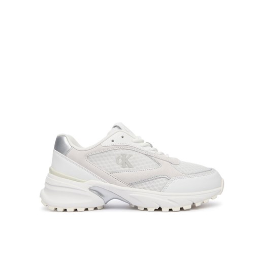 Sneakersy Calvin Klein Hike Runner Mesh Mix Met Mg YW0YW02009 Biały ze sklepu eobuwie.pl w kategorii Buty sportowe damskie - zdjęcie 185860024