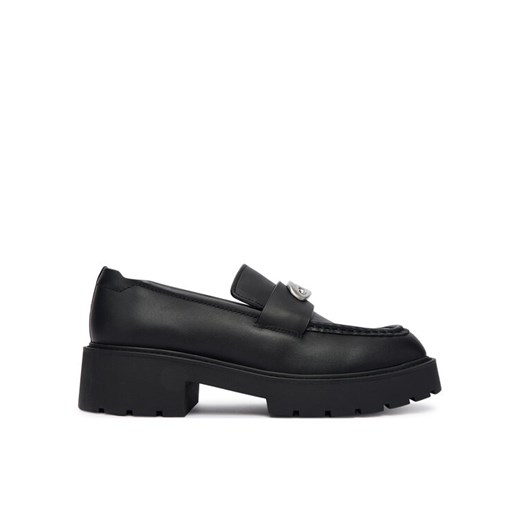 Loafersy Calvin Klein Chunky Loafer Lth Hw YW0YW01912 Czarny ze sklepu eobuwie.pl w kategorii Lordsy damskie - zdjęcie 185860260