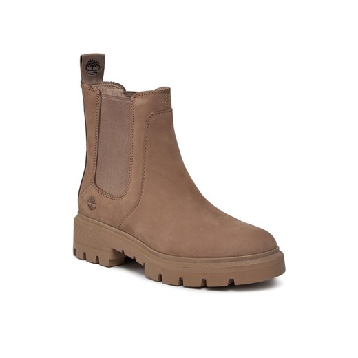 Sztyblety Timberland Cortina Valley Chelsea TB0A41EW9291 Beżowy ze sklepu eobuwie.pl w kategorii Botki - zdjęcie 185860562