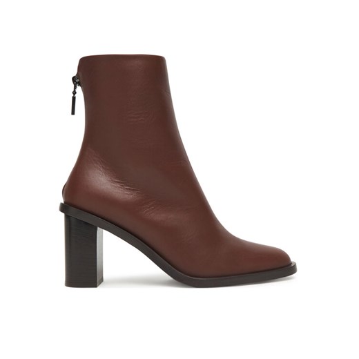 Botki Max Mara Midiboot80 25247960726 Brązowy ze sklepu eobuwie.pl w kategorii Botki - zdjęcie 185860591