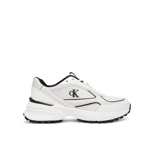 Sneakersy Calvin Klein Hike Runner Mesh Mix Met Mg YW0YW02009 Biały ze sklepu eobuwie.pl w kategorii Buty sportowe damskie - zdjęcie 185860664