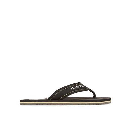 Japonki Tommy Hilfiger Hilfiger H Padded Beach Sandal FM0FM05536 Czarny ze sklepu eobuwie.pl w kategorii Klapki męskie - zdjęcie 185860720