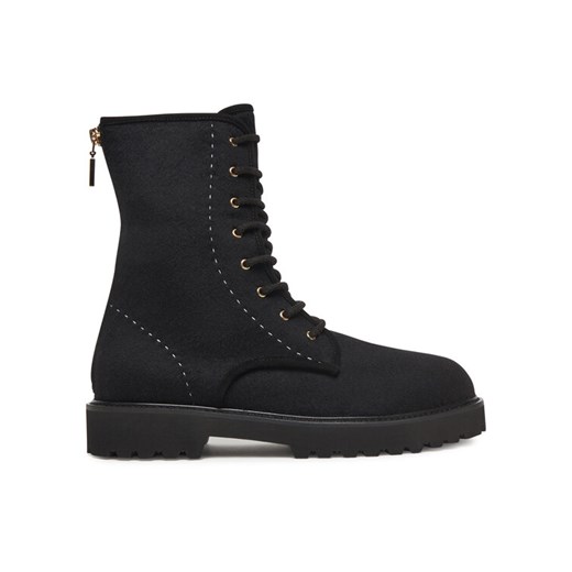 Trzewiki Max Mara Bakerzipwk 25247960126 Czarny ze sklepu eobuwie.pl w kategorii Botki - zdjęcie 185860721