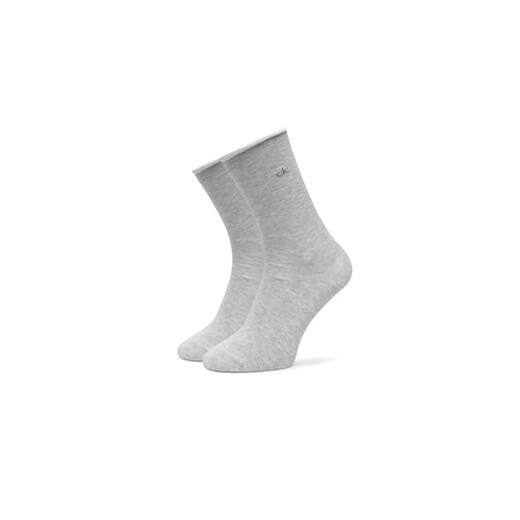 Zestaw 3 par wysokich skarpet damskich Calvin Klein 701234368 Szary Calvin Klein 35_38 eobuwie.pl