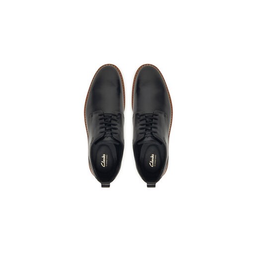 Półbuty Clarks Aldwin Lace 26183981 Czarny Clarks 44 eobuwie.pl