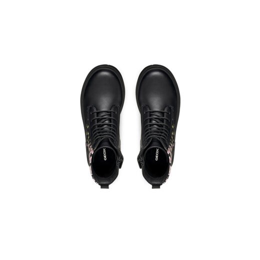 Kozaki Geox J Eclair J049QD 00454 C0724 D Czarny Geox 37 eobuwie.pl