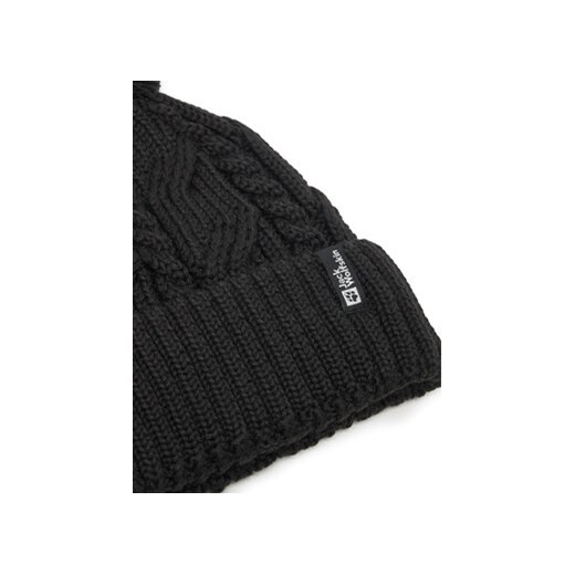 Czapka Jack Wolfskin Pompom 1905092 Czarny Jack Wolfskin OS eobuwie.pl
