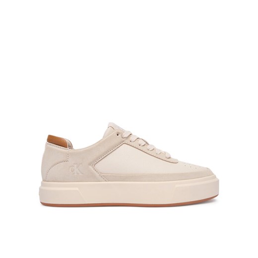 Calvin Klein Sneakersy Basket Lace Up Pro Lth Mix Mg YW0YW01987 Beżowy ze sklepu MODIVO w kategorii Buty sportowe damskie - zdjęcie 185868553