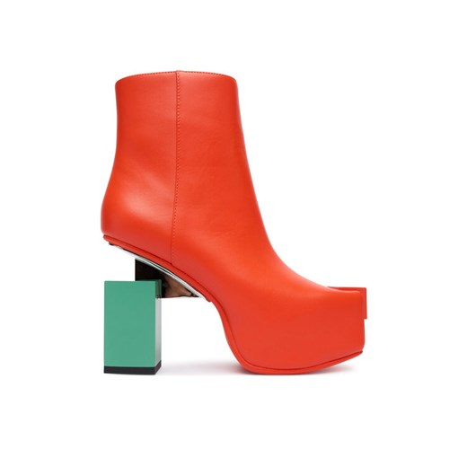 United Nude Botki Cubist Bootie 1094383616 Pomarańczowy ze sklepu MODIVO w kategorii Botki - zdjęcie 185868563