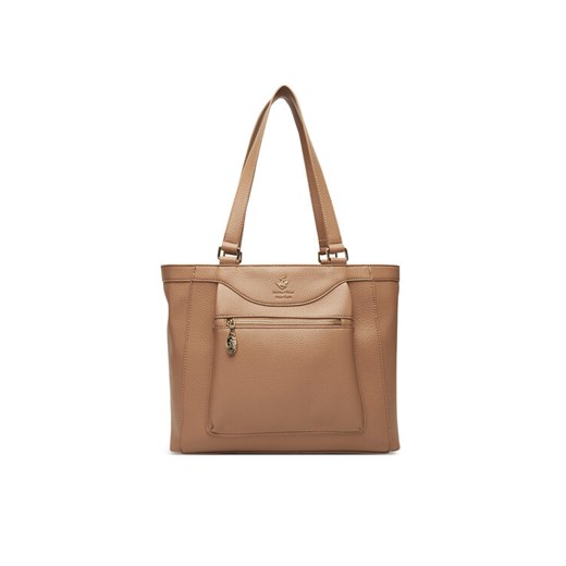 Beverly Hills Polo Club Torebka C-BHPC-L-002-08 Beżowy ze sklepu MODIVO w kategorii Torby Shopper bag - zdjęcie 185868643