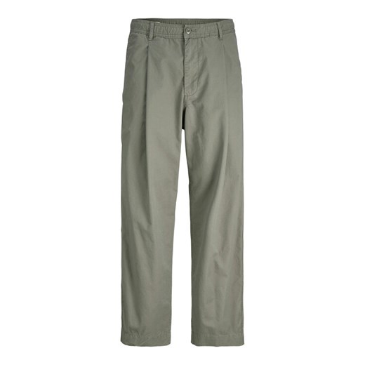 Jack&Jones Spodnie materiałowe Owen Cade 12282385 Zielony Baggy Fit ze sklepu MODIVO w kategorii Spodnie męskie - zdjęcie 185868662