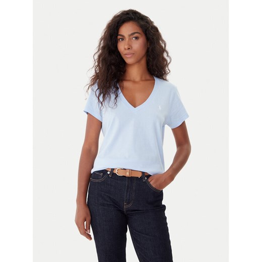 Polo Ralph Lauren T-Shirt 211902403011 Niebieski Regular Fit ze sklepu MODIVO w kategorii Bluzki damskie - zdjęcie 185868811