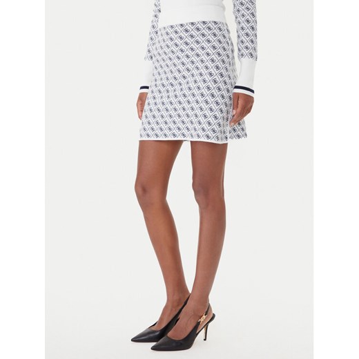 Guess Spódnica ołówkowa W5BD81 Z3JD2 Écru Slim Fit ze sklepu MODIVO w kategorii Spódnice - zdjęcie 185868832
