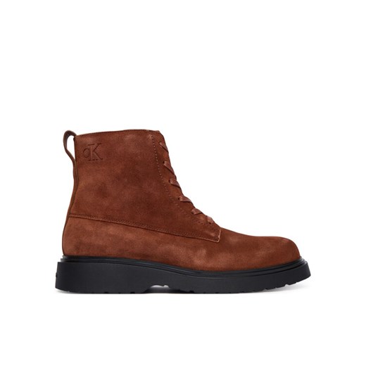 Calvin Klein Trzewiki Combat Ess Lace Up Zip Boot Su YM0YM01371 Brązowy - id: 0000305525574 - marki Calvin Klein - 185868851 Calvin Klein Trzewiki Combat Ess Lace Up Zip Boot Su YM0YM01371 Brązowy ze sklepu MODIVO w kategorii Buty zimowe męskie - zdjęcie 185868851