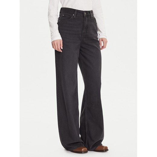 Lee Jeansy Stella 112363522 Czarny Wide Leg ze sklepu MODIVO w kategorii Jeansy damskie - zdjęcie 185869042