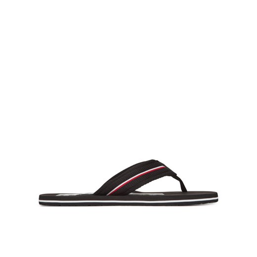Tommy Hilfiger Japonki Corporate Hilfiger Beach FM0FM05436 Czarny ze sklepu MODIVO w kategorii Klapki męskie - zdjęcie 185869082