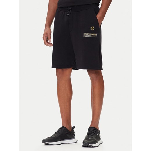 Plein Sport Szorty sportowe PAEC MJT2601 STE003N Czarny Regular Fit ze sklepu MODIVO w kategorii Spodenki męskie - zdjęcie 185869180