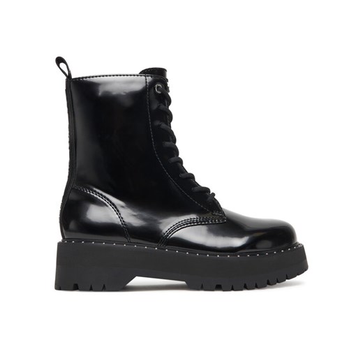 DKNY Trzewiki Batu Studs-Lace Up K4566972 Czarny ze sklepu MODIVO w kategorii Botki - zdjęcie 185869181