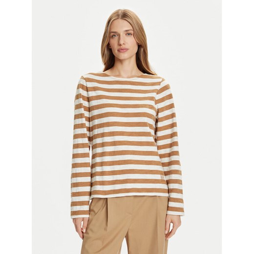Marc O'Polo Bluzka 508 3014 52145 Beżowy Relaxed Fit ze sklepu MODIVO w kategorii Bluzki damskie - zdjęcie 185869211