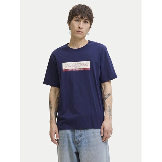 Jack&Jones T-Shirt Rinwood 12283628 Niebieski Regular Fit ze sklepu MODIVO w kategorii T-shirty męskie - zdjęcie 185869231