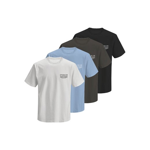 Jack&Jones Komplet 4 t-shirtów Blatailor 12291658 Kolorowy Regular Fit ze sklepu MODIVO w kategorii T-shirty męskie - zdjęcie 185869283