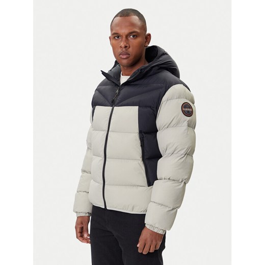 Napapijri Kurtka zimowa A-Molveno NP0A88V2 Szary Regular Fit ze sklepu MODIVO w kategorii Kurtki męskie - zdjęcie 185869310