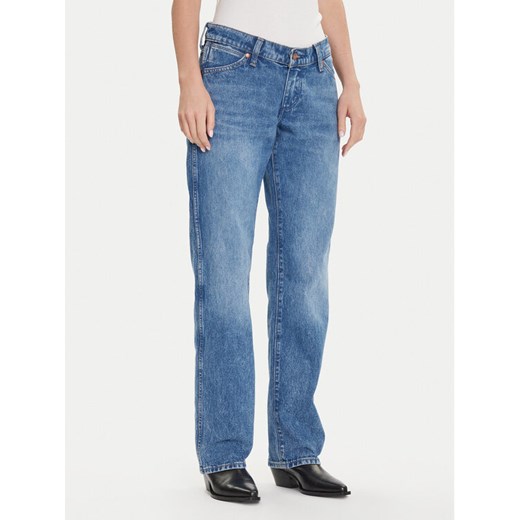 Wrangler Jeansy Cowboy 112371112 Niebieski Straight Fit ze sklepu MODIVO w kategorii Jeansy damskie - zdjęcie 185869350