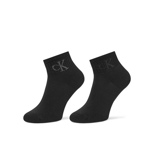 Calvin Klein Jeans Zestaw 2 par niskich skarpet damskich 701230599 Czarny ze sklepu MODIVO w kategorii Skarpetki damskie - zdjęcie 185869373
