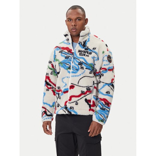 Napapijri Polar NP0A88TC Beżowy Regular Fit ze sklepu MODIVO w kategorii Bluzy męskie - zdjęcie 185869390