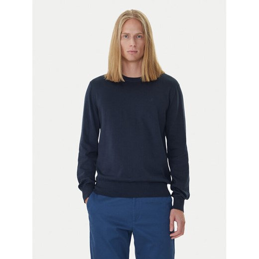 Calvin Klein Sweter LV040BM343 Granatowy Regular Fit ze sklepu MODIVO w kategorii Swetry męskie - zdjęcie 185869431