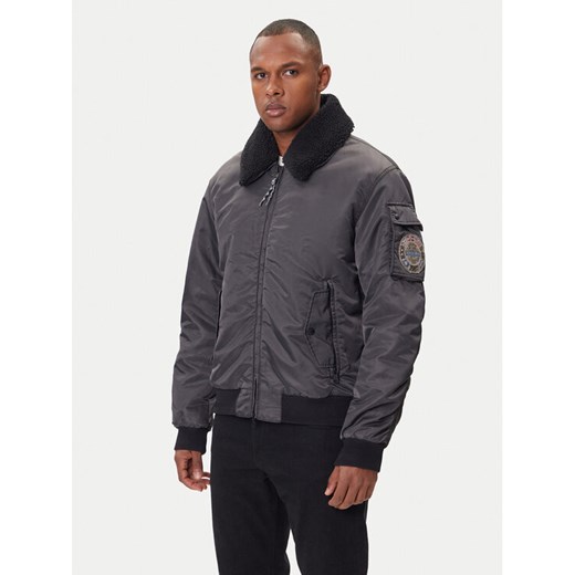 Napapijri Kurtka bomber A-Nemes NP0A891X Czarny Regular Fit ze sklepu MODIVO w kategorii Kurtki męskie - zdjęcie 185869560