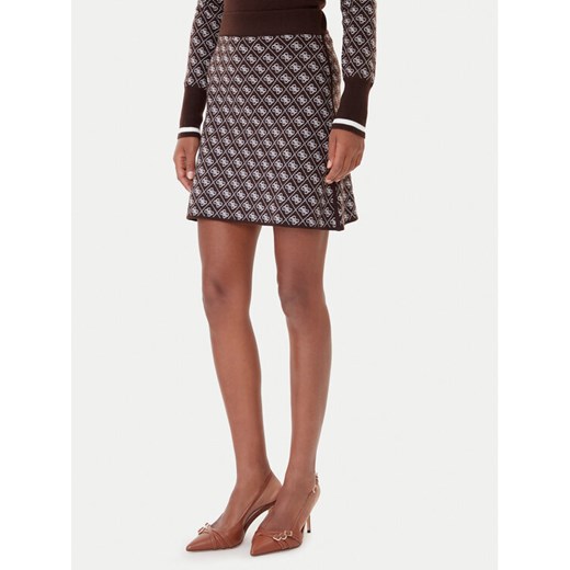 Guess Spódnica ołówkowa W5BD81 Z3JD2 Brązowy Slim Fit ze sklepu MODIVO w kategorii Spódnice - zdjęcie 185869591