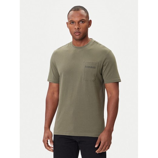 Napapijri T-Shirt S-Fanes NP0A88SE Zielony Regular Fit ze sklepu MODIVO w kategorii T-shirty męskie - zdjęcie 185869601