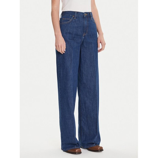 Lee Jeansy Stella 112107279 Granatowy Wide Leg ze sklepu MODIVO w kategorii Jeansy damskie - zdjęcie 185869671