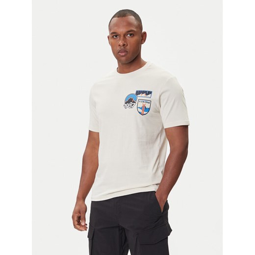 Napapijri T-Shirt S-Montepiana NP0A88SV Beżowy Regular Fit ze sklepu MODIVO w kategorii T-shirty męskie - zdjęcie 185869680
