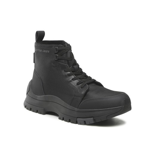 Calvin Klein Jeans Trzewiki Hiking Laceup Boot YM0YM00474 Czarny ze sklepu MODIVO w kategorii Buty zimowe męskie - zdjęcie 185869723
