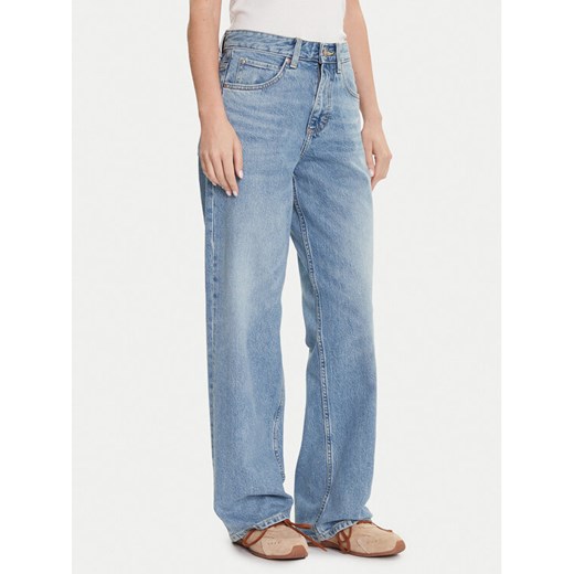 Lee Jeansy Rider 112365089 Niebieski Wide Leg ze sklepu MODIVO w kategorii Jeansy damskie - zdjęcie 185869794