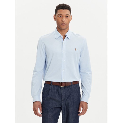 Polo Ralph Lauren Koszula 710932545013 Błękitny Slim Fit ze sklepu MODIVO w kategorii Koszule męskie - zdjęcie 185869852