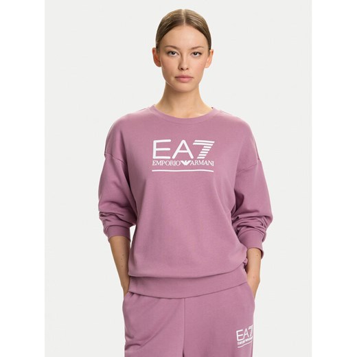 EA7 Emporio Armani Bluza 7W000416 AF12473 UA272 Różowy Relaxed Fit ze sklepu MODIVO w kategorii Bluzy damskie - zdjęcie 185869950