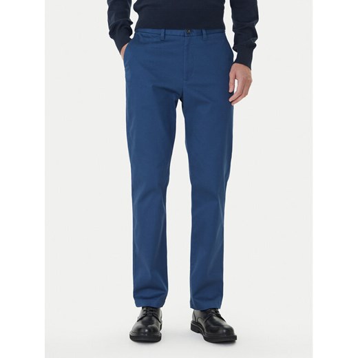Calvin Klein Chinosy LV040EM633 Niebieski Slim Fit ze sklepu MODIVO w kategorii Spodnie męskie - zdjęcie 185869993