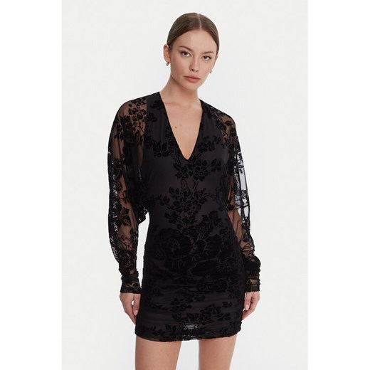 PINKO Sukienka koktajlowa Roulette 105624 A2QD Czarny Regular Fit ze sklepu MODIVO w kategorii Sukienki - zdjęcie 185870024