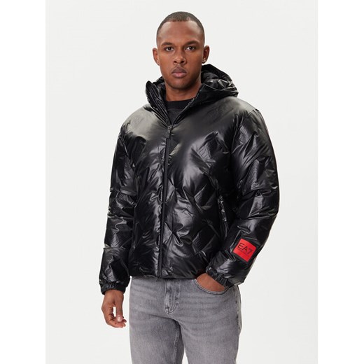 EA7 Emporio Armani Kurtka z imitacji skóry 7M001860 AF22699 UC001 Czarny Regular Fit ze sklepu MODIVO w kategorii Kurtki męskie - zdjęcie 185870034