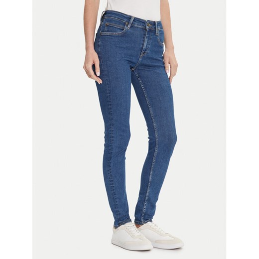 Lee Jeansy Scarlett 112363594 Niebieski Skinny Fit ze sklepu MODIVO w kategorii Jeansy damskie - zdjęcie 185870042